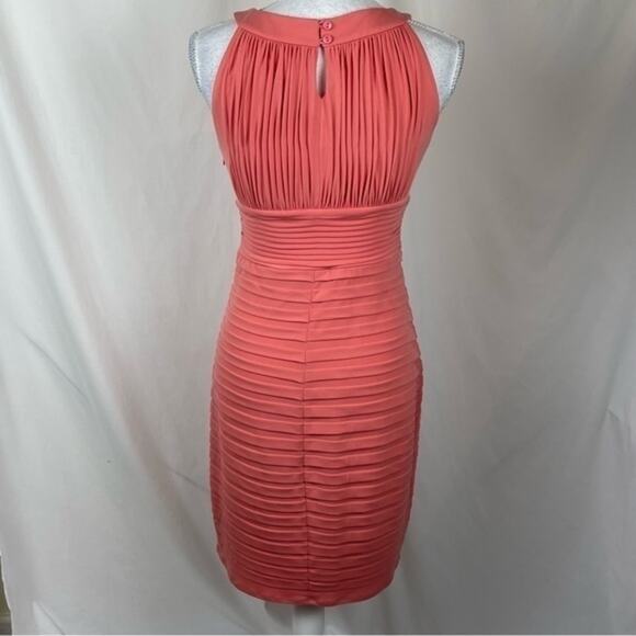 Sangria Tangerine Orange Bodycon Party Event Dress NWOT Size 4P - Picture 5 of 13